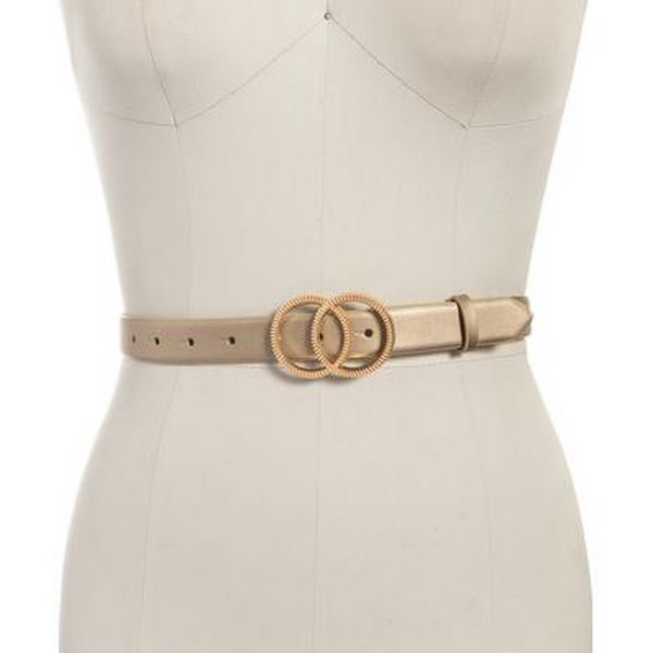 Inc International Concepts Womens Double-Circle Belt, Size XL by Vanessa Jane