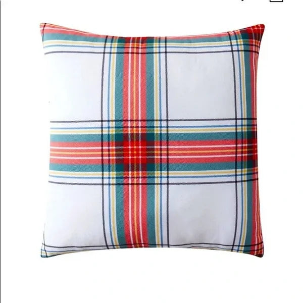Birch Trails Plaid Reversible Decorative Pillow, 24 x 24"" by Vanessa Jane