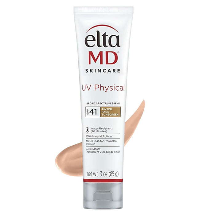 EltaMD UV Physical Broad-Spectrum SPF 41 Tinted Sunscreen 3 OZ by Nava Beauty