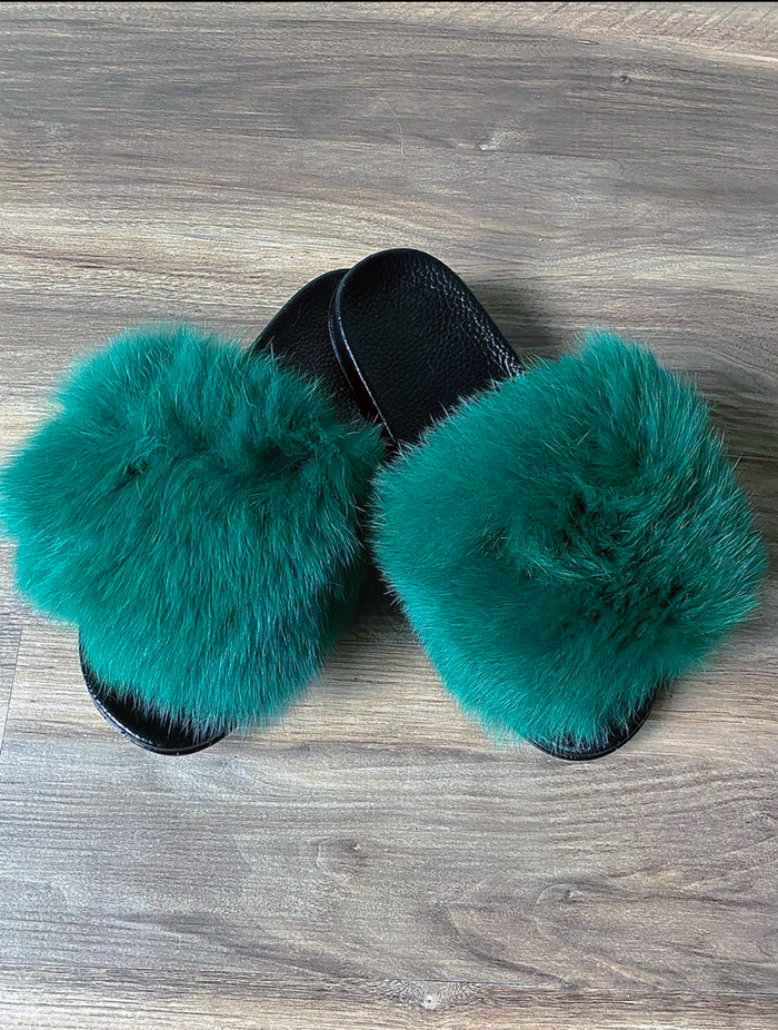 Slides -Emerald Green {Order Size Up} by The House of Stylez