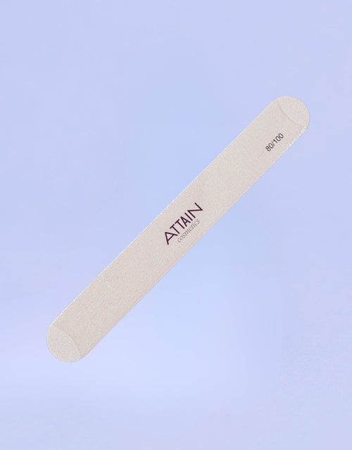 Attain Cosmetics 80/100 Grit Emery Nail File – Extra Wide by Attain Cosmetics