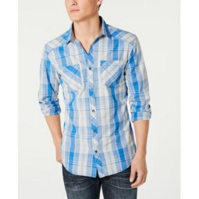 Inc Mens Aaron Plaid Shirt, Size 3XL by Vanessa Jane