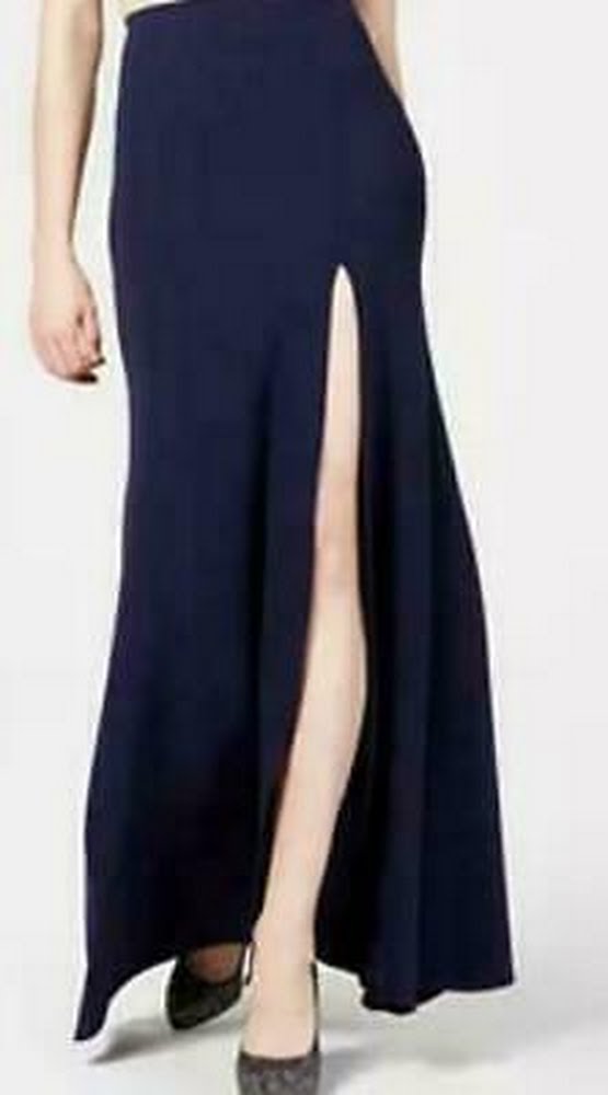 Say Yes to the Prom Juniors Slit Skirt by Vanessa Jane