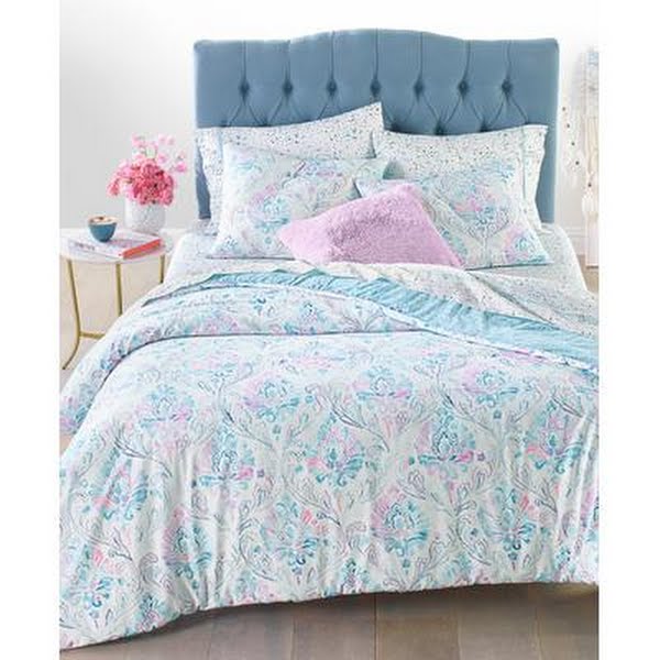 Whim by Martha Stewart Collection Reversible 2-PC. Watercolor Damask-Print Twin/ by Vanessa Jane