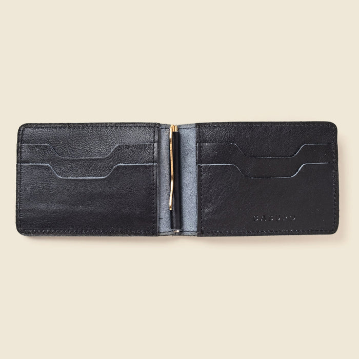 Bifold Money Clip Wallet - Black by CASUPO