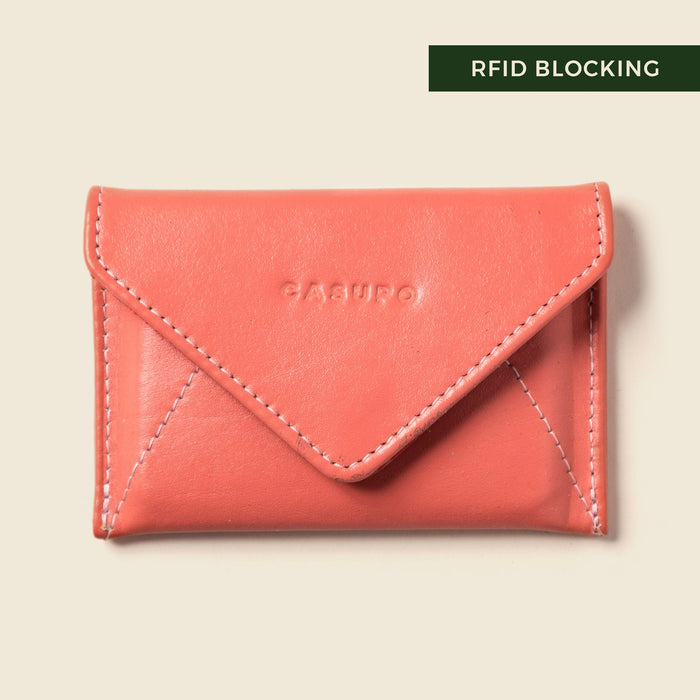 Mini Envelope Wallet With RFID protection - Pastel Pink by CASUPO