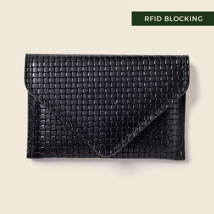 Mini Envelope Wallet With RFID protection - Black Limited Edition by CASUPO