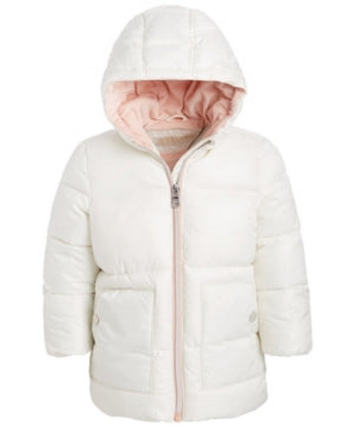 Michael Kors Baby Girls Hooded Stadium Puffer Jacket, 12 Months by Vanessa Jane