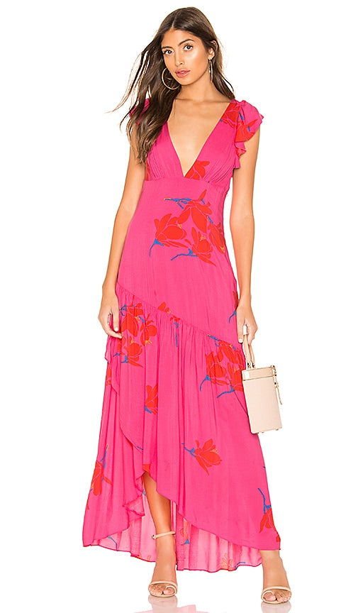Free People Womens She's A Waterfall Maxi Dress, Size 12 by Vanessa Jane
