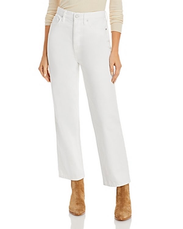 Blanknyc Cotton Straight Jeans in Head in the Clouds by Vanessa Jane