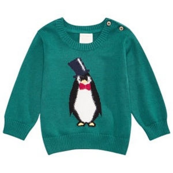 First Impressions Baby Boys Penguin Sweater by Vanessa Jane