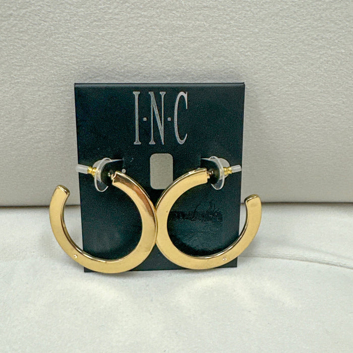 Inc Gold-Tone open Hoop Earrings by Vanessa Jane