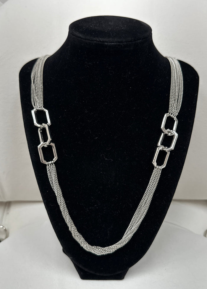 Alfani Link and Multi-Chain Strand Necklace by Vanessa Jane