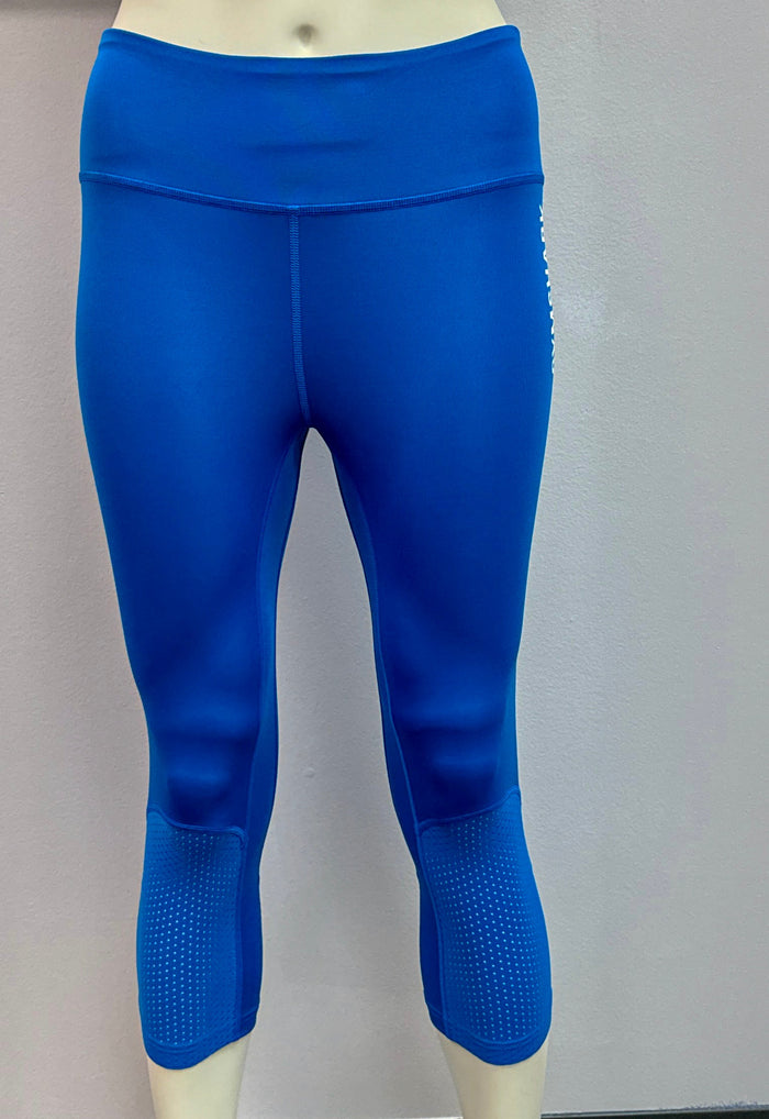 Gymshark Pulse Cropped Leggings - Blue Small by Vanessa Jane
