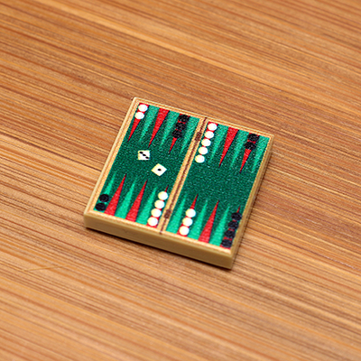 Backgammon - Custom Printed 2x2 Tile by B3 Customs