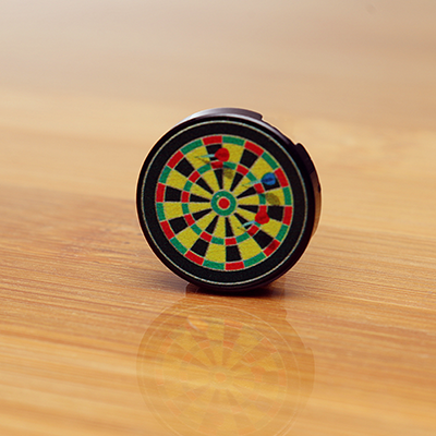 Dartboard w/ Darts - Custom Printed 2x2 Round Tile by B3 Customs