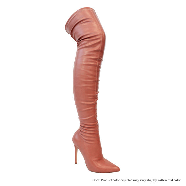 Gisele - Rose PU {Order 1/2 Size Larger} by The House of Stylez