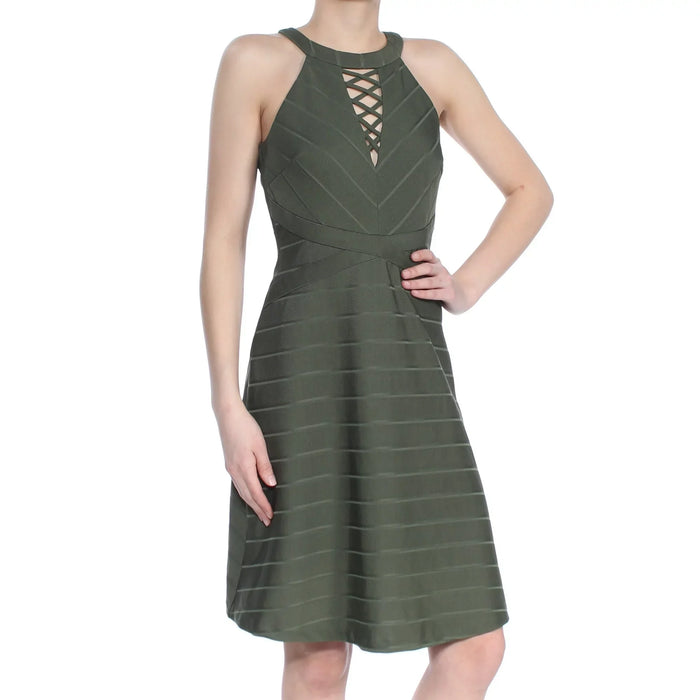 Guess Womens Halter Lace up Mini Dress,Size 2 by Vanessa Jane