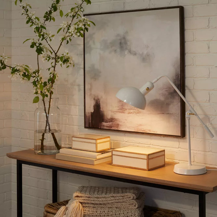 Cantilever Task Table Lamp (Includes LED Light Bulb) White - Threshold™ Designed by Vanessa Jane