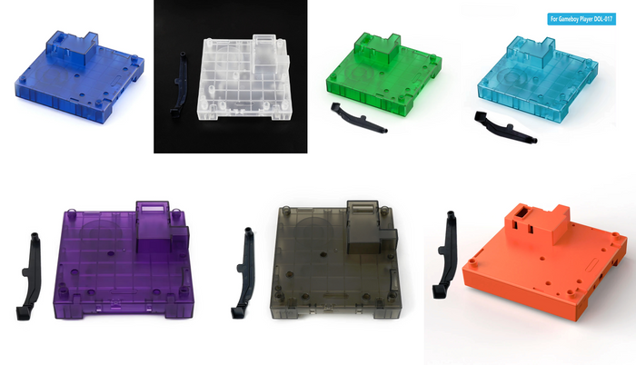 Gamecube Gameboy Player Transparent Replacement Shell DOL-017 by VintageVideoGameStore