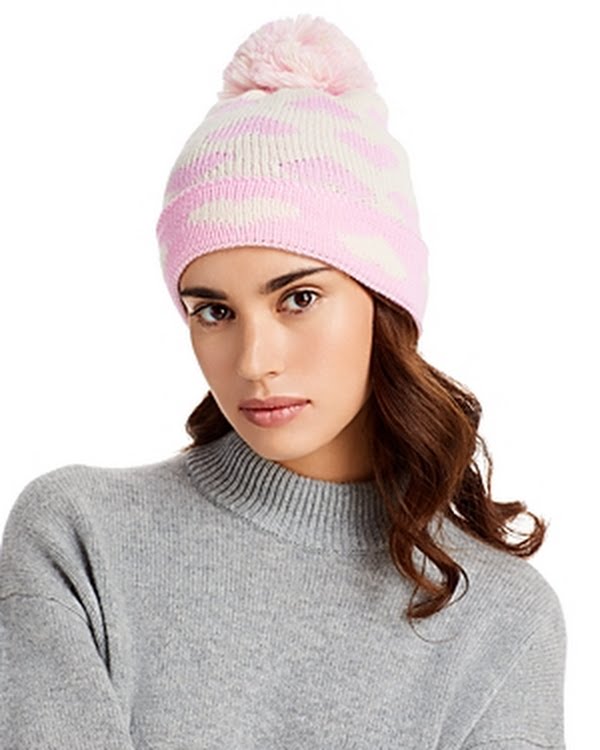 Aqua Heart Jacquard Cuffed Hat, One Size by Vanessa Jane