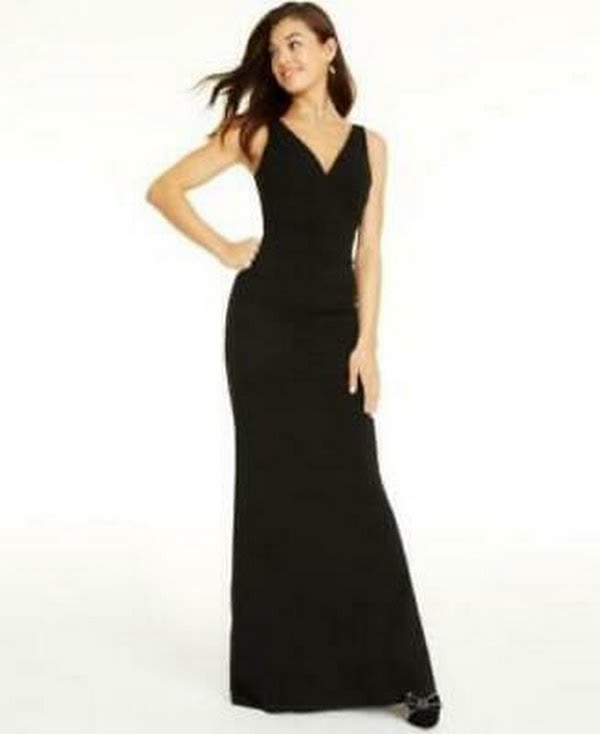 Emerald Sundae Juniors V-Neck Cutout Maxi Dress by Vanessa Jane