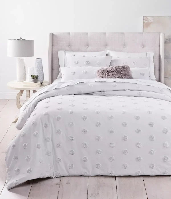 Whim by Martha Stewart Collection 3-PC. Tufted-Chenille Dot Full/Queen Comforter by Vanessa Jane