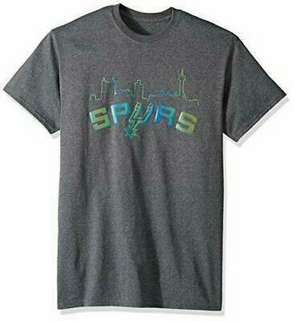 NBA Los Angeles Lakers Mens Skyline Rainbow Reflective Basic Short Sleeve, Large by Vanessa Jane