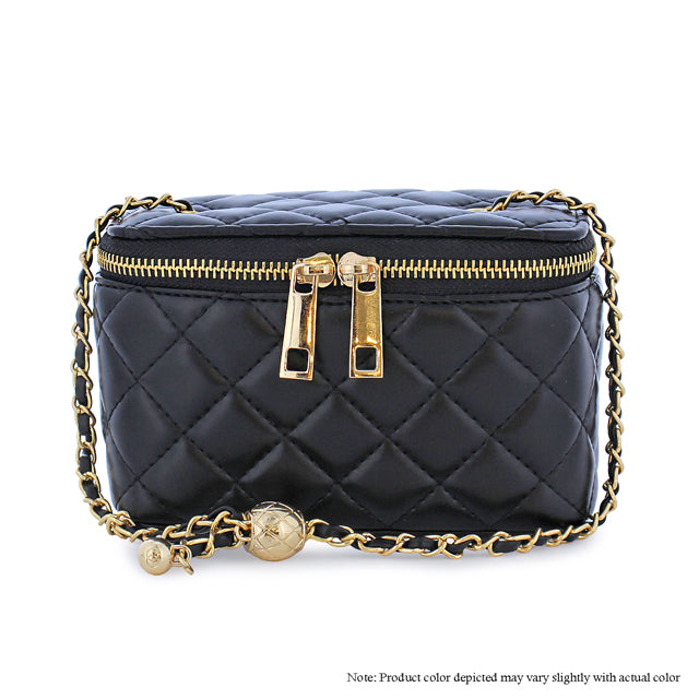 Quilted Shoulder Bag - Black by The House of Stylez
