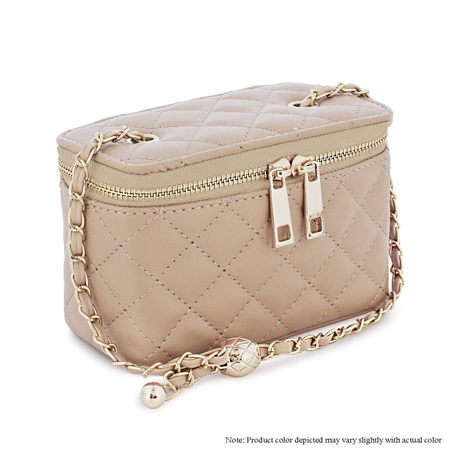 Quilted Shoulder Bag - Tan by The House of Stylez