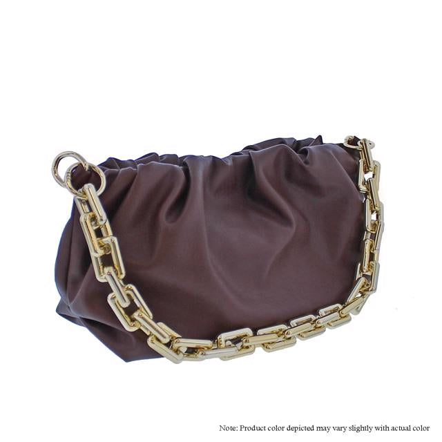Scrunchy Chain Bag - Brown by The House of Stylez