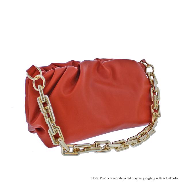 Scrunchy Chain Bag - Orange by The House of Stylez