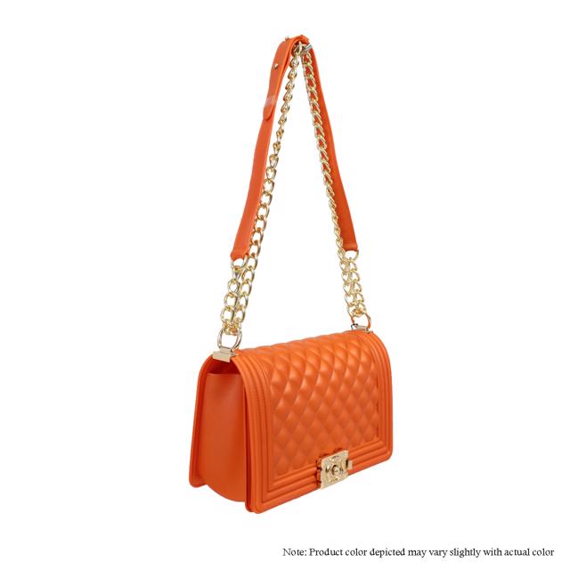 Jelly {Silicone} Shoulder Bag - Orange by The House of Stylez