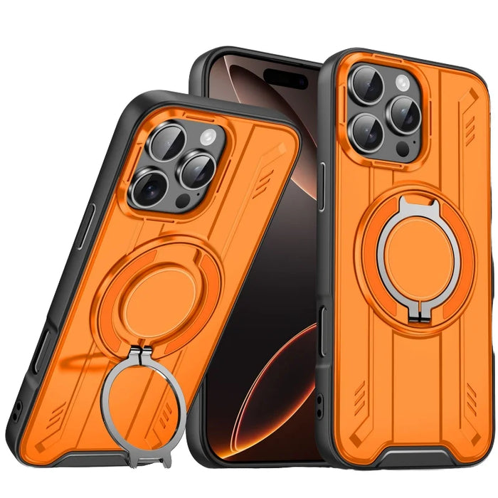 Designer Anti-Fall Luxury Hidden Bracket Magnetic Phone Case for iPhone 11 12 13 Pro 14 15 Plus 16 17 Pro Max by Merch Section
