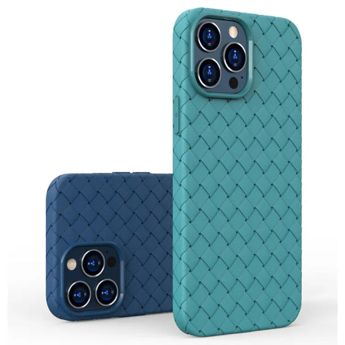 Colorful Woven Texture Shockproof TPU Phone Case for iPhone 14 Plus by Merch Section