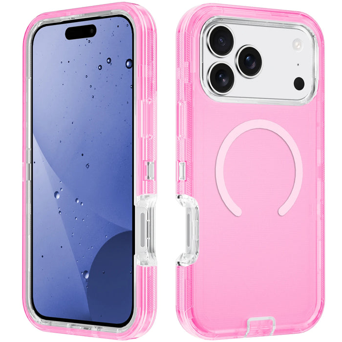 Shockproof Transparent Magnetic 3-in-1 Phone Case for iPhone 17 Pro by Merch Section