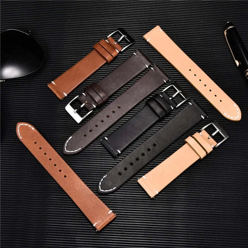 Samsung Galaxy Watch Leather Band - Premium Classic Design by BandsCo Straps