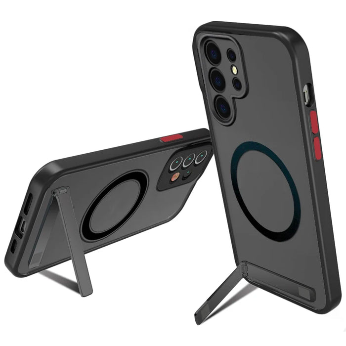 Matte Magnetic Phone Case With Kickstand For Samsung Galaxy S25 S24 S23 S22 Ultra by Merch Section