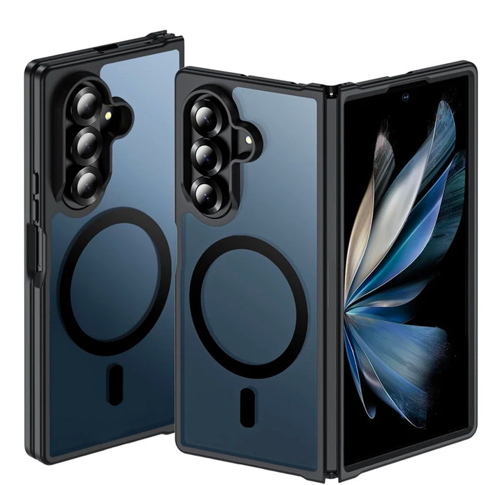 Matte Magnetic Phone Case for Samsung Galaxy Z Fold 7 Full Cover Translucent Case with Magnet by Merch Section
