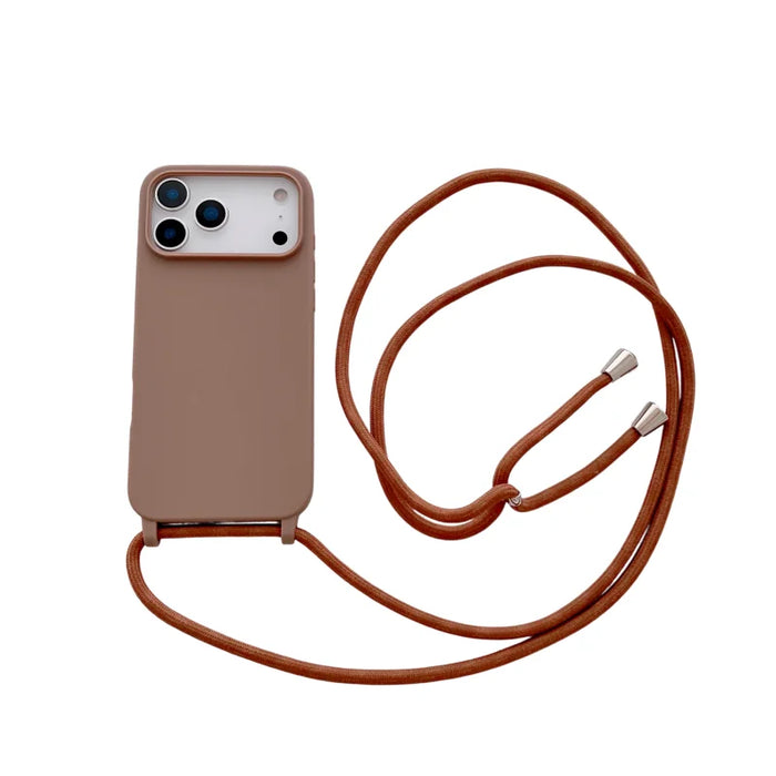 Shockproof Soft TPU Silicone Lanyard Business Phone Case for iPhone 17 Pro Max 16E 15 14 13 12 11 XR by Merch Section