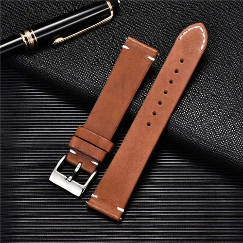 Samsung Galaxy Watch Leather Band - Premium Classic Design by BandsCo Straps
