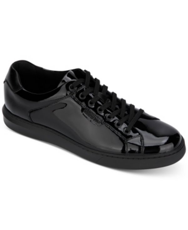 Kenneth Cole | Liam Patent Leather Sneaker in Black, Size: 7.5 by Vanessa Jane