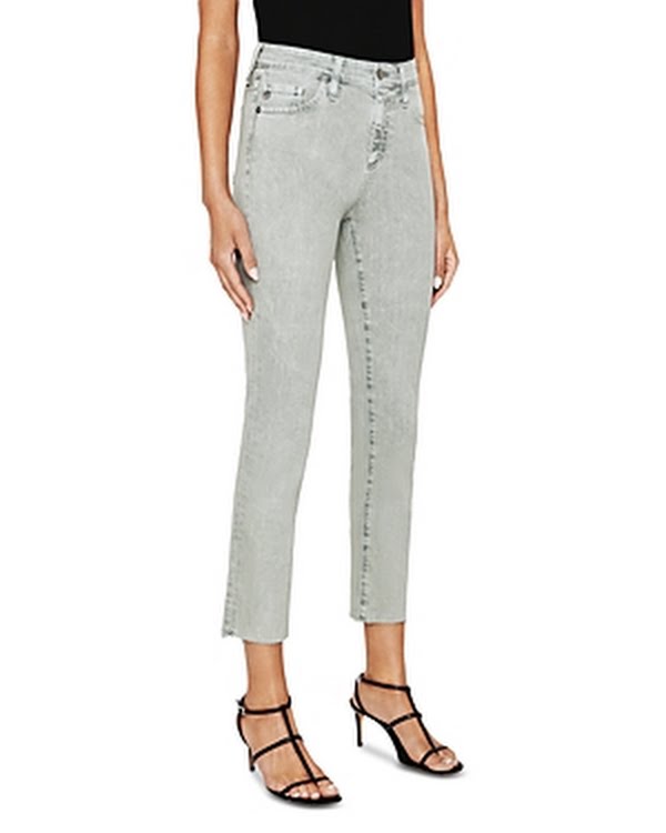 Ag Mari High Rise Cropped Slim Straight Jeans by Vanessa Jane