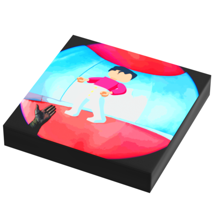 Harry Tiles, File Line - B3 Customs Music Album Cover (2x2 Tile) by B3 Customs
