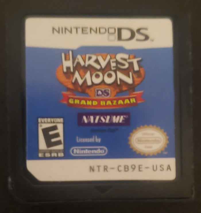 Harvest Moon DS Grand Bazaar NDS Video Game Cartridge Nintendo DS 2010 by VintageVideoGameStore