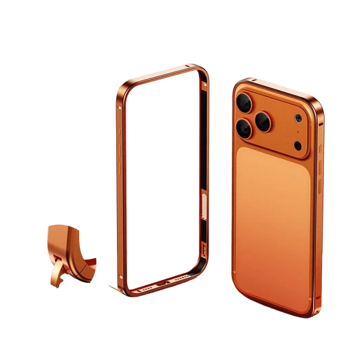 Aluminum Metal Frame Heat Dissipation Shockproof Protective Phone Case for iPhone 17 Pro Max by Merch Section