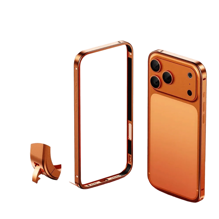 Aluminum Metal Frame Heat Dissipation Shockproof Protective Phone Case for iPhone 17 Pro Max by Merch Section