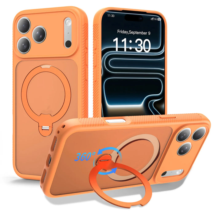 Two-in-One Drop-Resistant Magnetic TPU Animal Design Full-Coverage Stand Case for iPhone 17 Pro Max by Merch Section