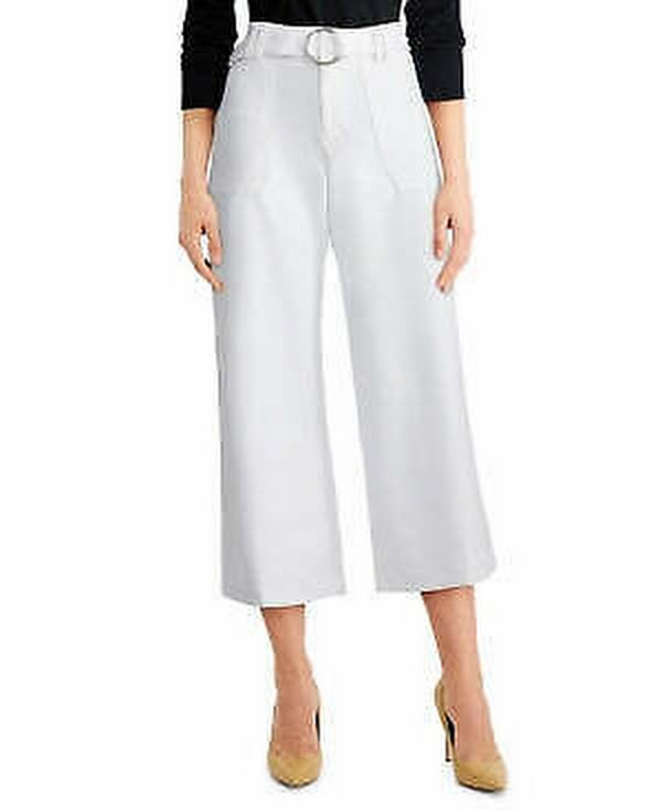 Inc International Concepts Belted Utility Culotte Pants, Size 14 by Vanessa Jane