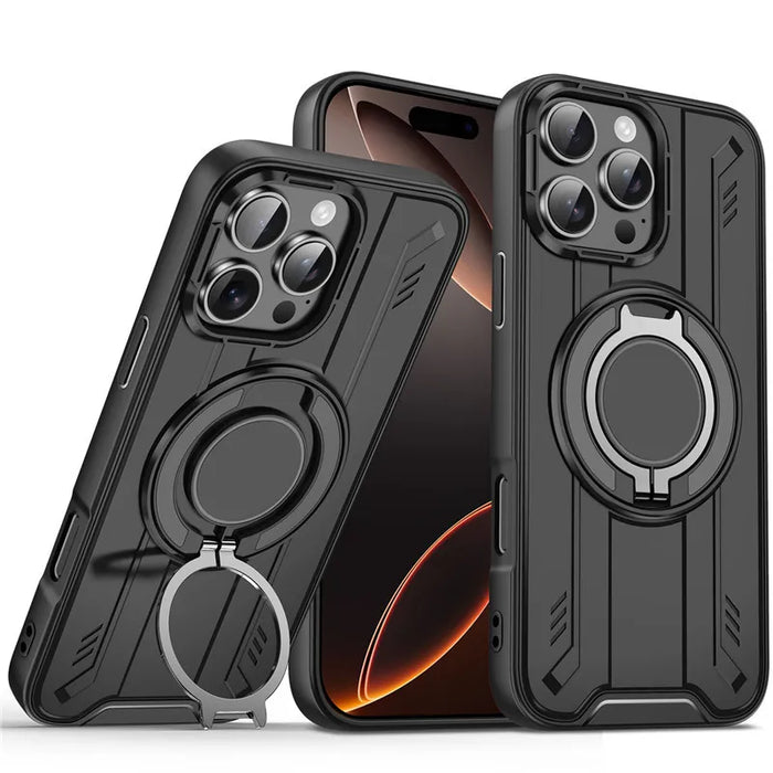 Anti-Shock Magnetic Ring Holder Phone Case for iPhone 17 Pro Max by Merch Section